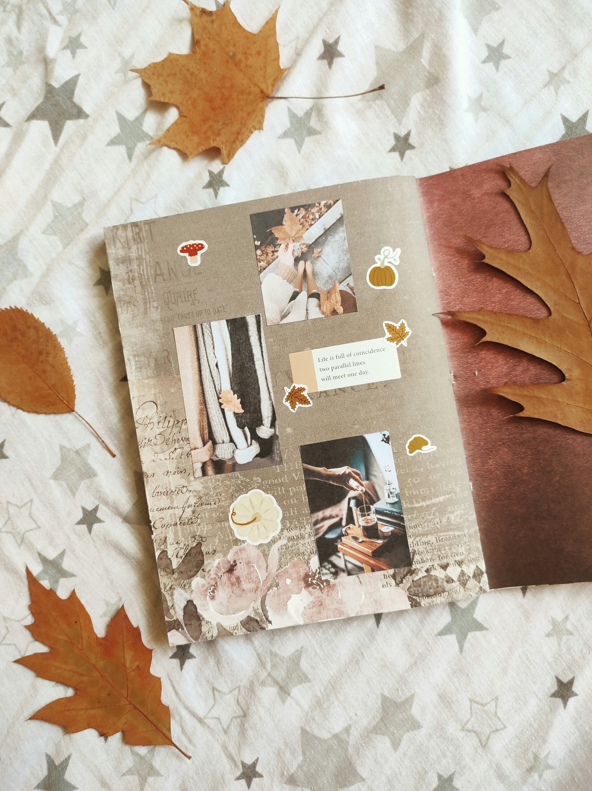 Herbstliches Journaling mit Leseliste, Stiften und gemütlichen Farben